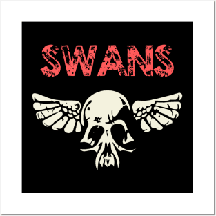 swans Posters and Art